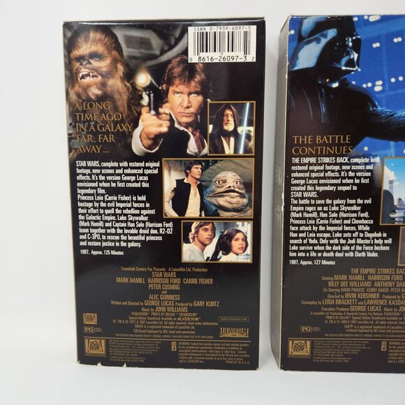 Star Wars VHS Trilogy Special Edition & The Phantom Menace Digitally THX Mastere - Picture 6 of 15